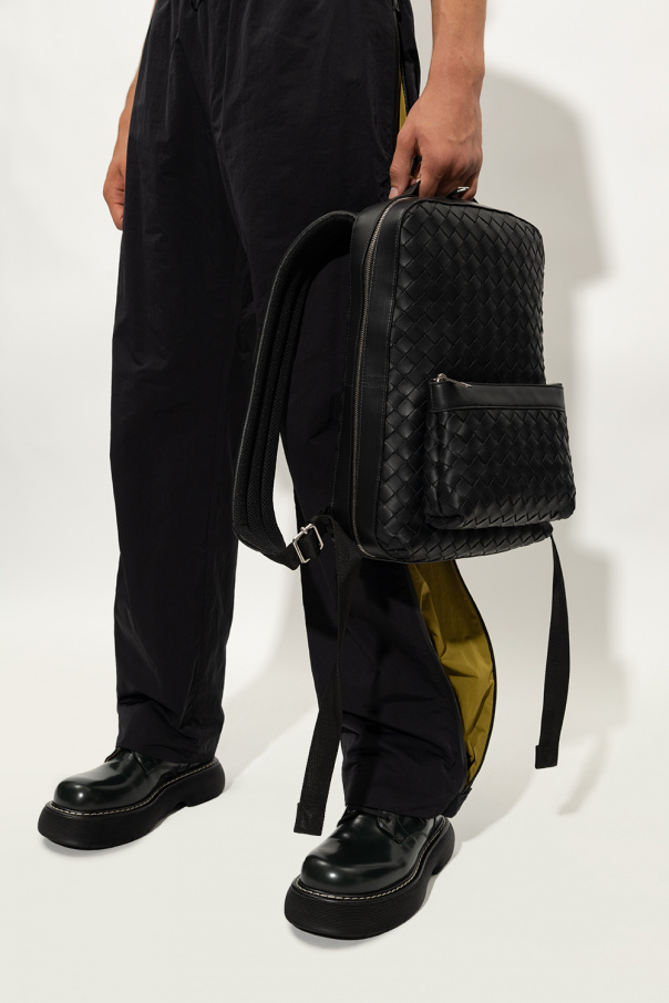 Black Leather backpack Bottega Veneta StasanetShops Guatemala bottega veneta straight jeans